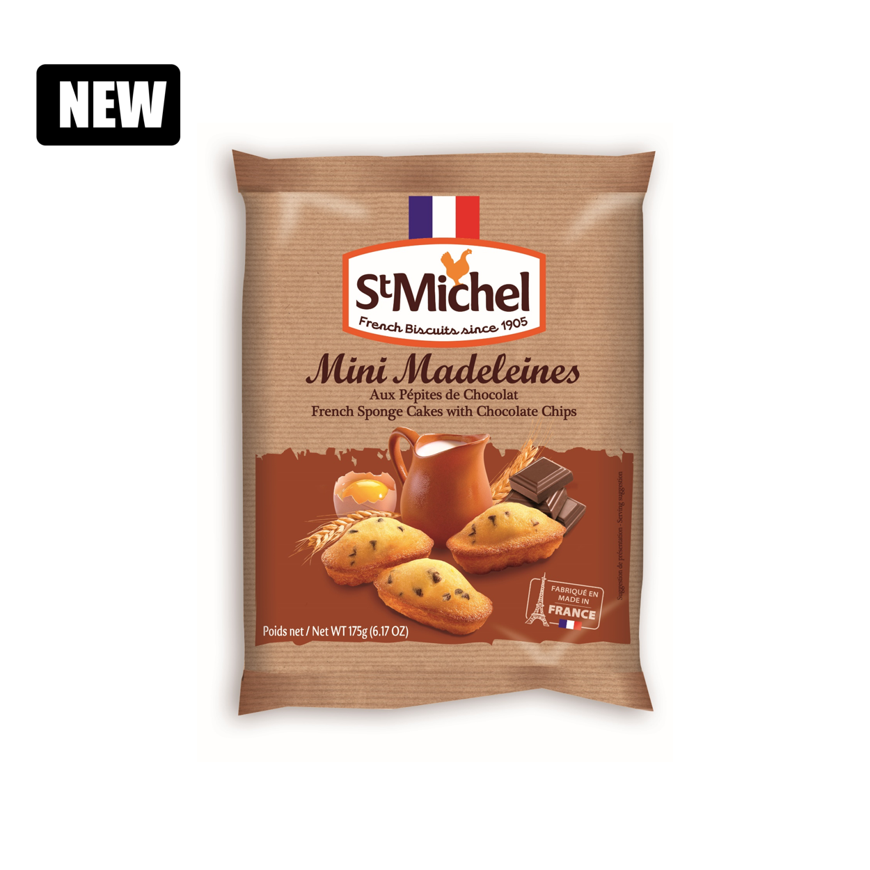 St. Michel mini madeleines with chocolate chips